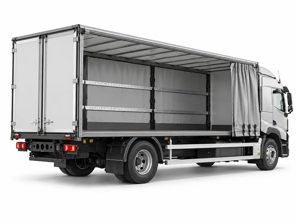Încărcare laterală a camionului cu prelată